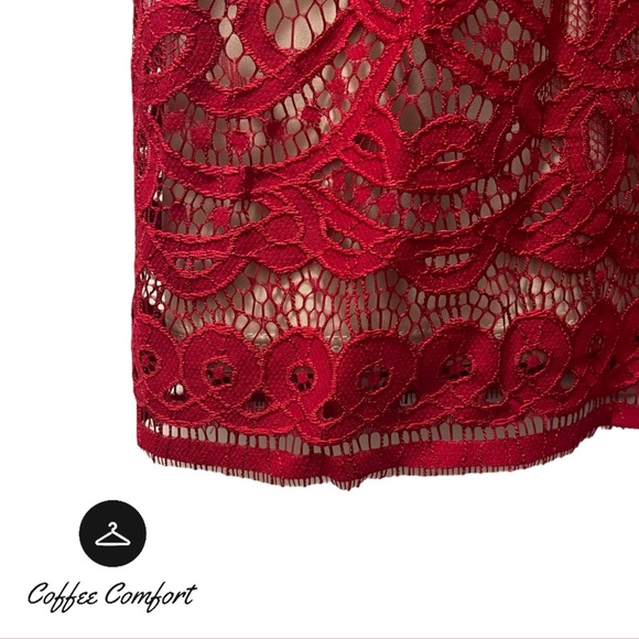 Women's Crochet Lace Fit and Flare Dress | Size 14 - Picture 3 of 5